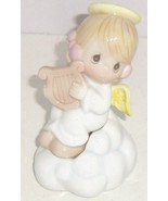 Precious Moments Salt Pepper Shakers Angel Sitting Cloud 1995 New - $19.95