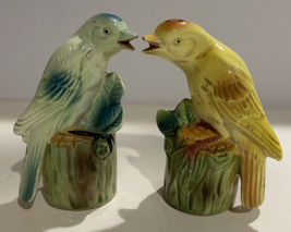 Vintage Chirping bird Salt And Pepper Shakers Chadwick Japan - $36.10