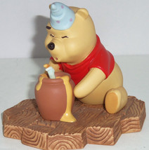 Disney Winnie Pooh Figurine Hip hip Poohray for Birthdays Hat Candle Hun... - £63.17 GBP