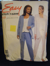 McCall&#39;s Stitch&#39;n Save 7929 Unlined Jacket, Vest &amp; Pants Pattern - Size ... - £7.41 GBP