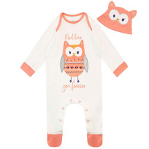 Baby Sleepsuit Baby Girl Baby Grow 0-18 Months Owl Pink White Gift Babygrow - £5.20 GBP