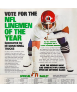 1981 NFL Linemen Of The Year Advertisement Vintage International Trucks ... - €8,58 EUR