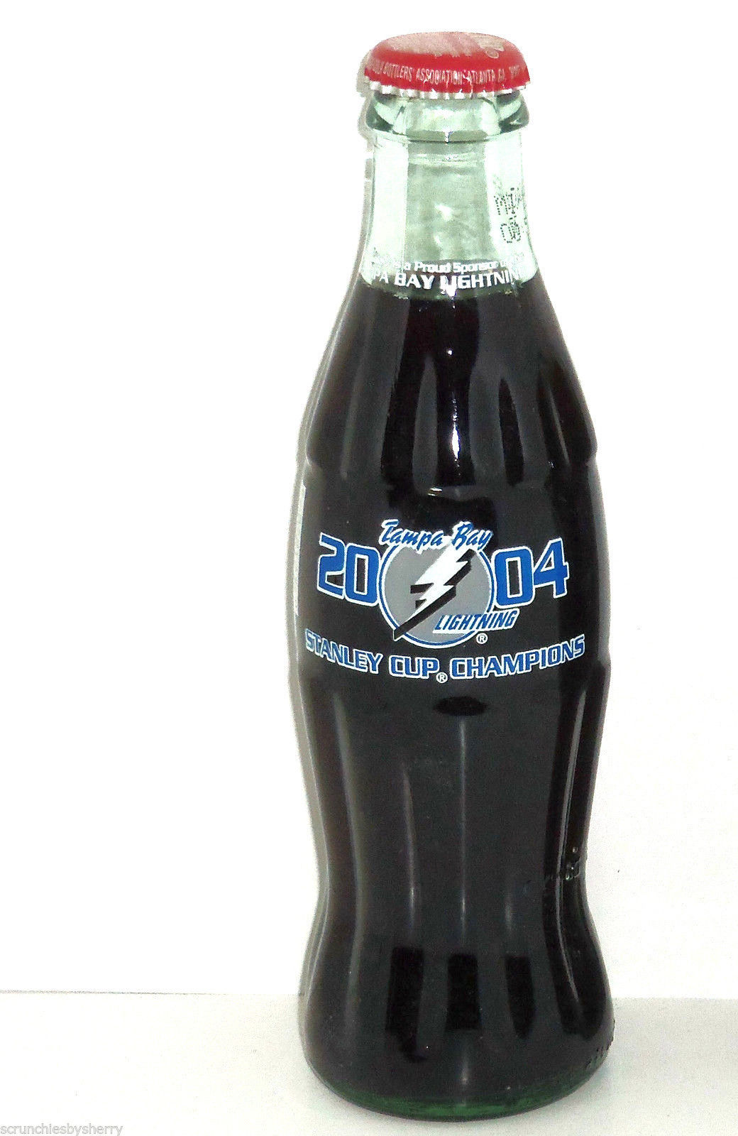 Tampa Bay Lightning Stanley Cup Champions Coke Bottle 2004 Coca Cola Collectible - £27.45 GBP