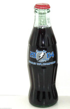 Tampa Bay Lightning Stanley Cup Champions Coke Bottle 2004 Coca Cola Collectible - £27.48 GBP