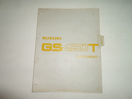 1981 Suzuki GS450T Supplement Manual STAINED LOOSE LEAF FACTORY OEM BOOK 81 - $39.78