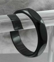 Black Bakelite Bangle - £35.84 GBP