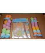 Easter Treat Eggs 36ea Pastel 1 3/4&quot; &amp; 2&quot; Colored Basket Wrap 2pk 22&quot; x ... - $12.89 CAD