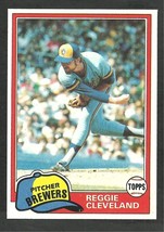 Milwaukee Brewers Reggie Cleveland 1981 Topps Baseball Card 576 nr mt - £0.39 GBP