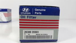 Genuine OEM Hyundai Kia Oil Filter with Drain Bolt &amp; Washer, 26300-35504 (35503) - £10.21 GBP