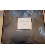 Charisma Emporio Geometric 7P Queen comforter shams bedskirt Pillow Grey... - $376.12 CAD