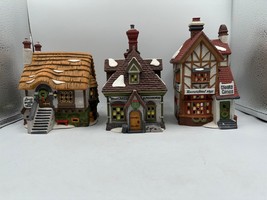 Dept 56 Dickens Village Pump Lane Shoppes Set of 3 5808-4 Christmas Decor Lights - $67.54