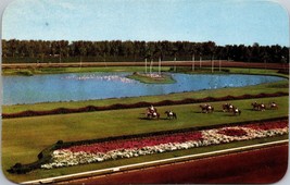 Parading to the Post on the Turf at Hialeah Race Course Miami FL Postcard PC34#2 - £3.95 GBP