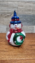 Studio 33 Vintage European Style Glass Hand Blown Snowman Christmas Ornament! - £11.41 GBP