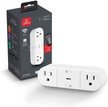 White Smart Plug From The 50020 Collection By Globe Electric. - £26.81 GBP