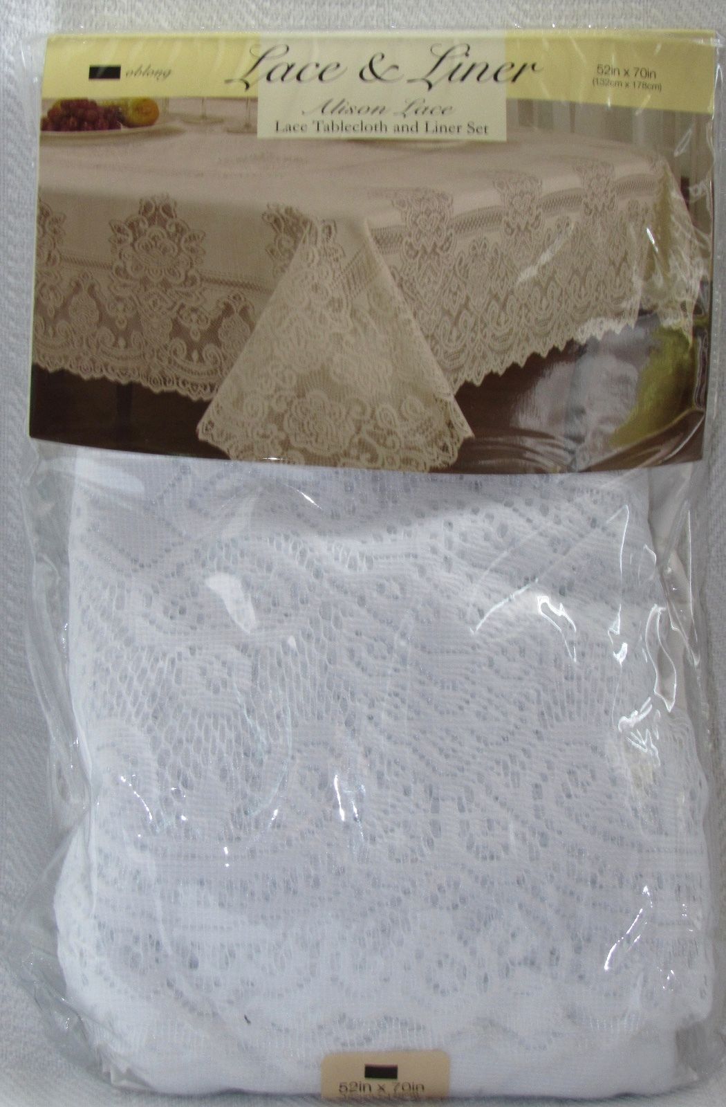 Elrene Home Fashions Lace & Liner Alison Lace Tablecloth & Liner Set - $24.99