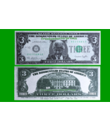 1993 Bill Clinton $3.00 Bank Note Funny Money The Disgruntled States of ... - $6.45 CAD