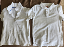 GAP KIDS &amp; CAT AND JACK SHORT-SLEEVE GIRLS WHITE POLO UNIFORM TOPS - 2 S... - $8.14 CAD