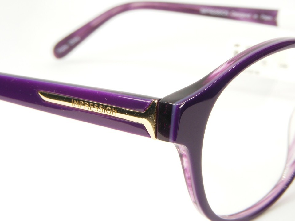 NEW W/ TAG IMPRESSION IMPW-14-06 PURPLE EYEGLASSES GLASSES FRAME 49-15-140mm Item image 4