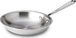 All-Clad d3  Stainless-Steel 8&quot; Fry Pan with All-clad oven mitts - £77.78 GBP