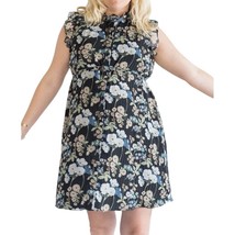 Bianca Balti The Sycamore Mini Maternity Dress Size 2 Black Teal Floral ... - $95.00