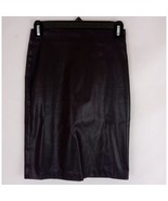 NWT AllSaints Metal Pencil Skirt Mulberry Full Zip Faux Leather Skirt Si... - $731.80 MXN