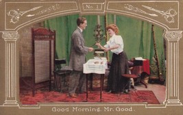 Romance Good Morning Mr. Good 1909 Kansas City MO to Rockville Postcard B25 - £2.39 GBP