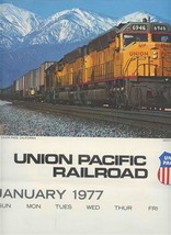 Union Pacific Railroad 1977 Wall Calendar - $13.86