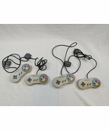 Lot of 4 Super Famicom Controller 4x Official Nintendo for SNES TESTED U... - $728.87 MXN