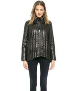 Helmut Lang Petal Leather Quilted Puffer Jacket Black P XS - €300,52 EUR