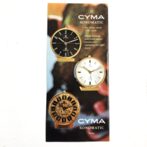 1970 Cyma Sonomatic Swiss Watch and Nivada&#39;s Antarctic Wristwatch Print Ad - £11.22 GBP