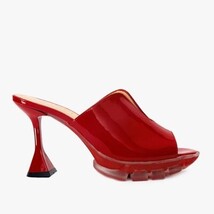 The Caratal Red Patent Leather Women Sandal image 9