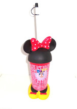 Disney World Goofy Minnie Mouse Removable Shoes Ears Red Box Straw Cup Holder - £11.75 GBP