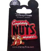 Disney Chip Dale Trading Pin Completely Nuts Proud of it Theme Parks New Carded - £11.94 GBP