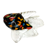 Hand Blown Studio Art Glass Fish Sculpture 4.5&quot;Hx4.5&quot;W Signed &amp; Dated 19... - £17.38 GBP