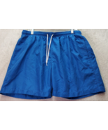 Trunks Board Shorts Men XL Blue Mesh Lined Pockets Logo Elastic Waist Dr... - $27.74 CAD