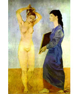 PICASSO SIGNED 1954 LITHO PRINT w/COA. sexy Pablo Picasso nude VINTAGE ART PRINT - £179.85 GBP