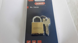 ABUS Padlock Brass 75/30 /Dimple Keys - £13.39 GBP