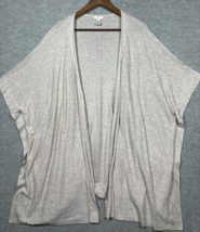 Pure J. Jill Open Front Cardigan Speckled Sweater Boho Lagenlook Casual M/L - $373.12 MXN