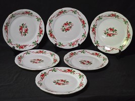 SOUTHINGTON By BAUM 10.5&quot; Dinner Plate VICTORIAN HOLIDAY Poinsettia - Se... - $646.24 MXN