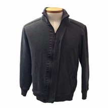 Ted Baker Sweater Jacket Cardigan Men&#39;s Knit Button Up Gray Cotton Blend... - $9.50
