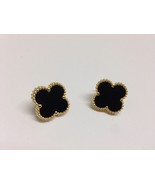 Medium Onyx Motif Earrings - $48.02 CAD