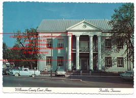 1950&#39;s Vintage Real Photo Postcard Williamson County Court House Franklin Tn (2) - £10.19 GBP