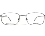 Flexon by Marchon Eyeglasses Frames 610 GUNMETAL Gray Square 53-18-145 - £82.03 GBP