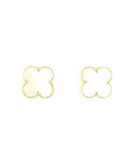 Large Motif Gold Plated Earrings - $45.00