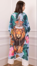Bohemian Kimono with Lion drawing - £59.39 GBP