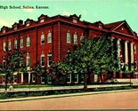 New High School Building Salina Kansas KS UNP 1910s Vtg Postcard T13 - $2.92