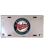 MLB Minnesota Twins Chrome License Plate Auto Tag - £4.40 GBP