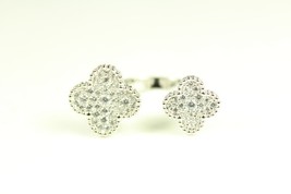 Silver Double Cluster Ring - $55.00