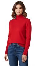 JM Collection New Red Amore Turtleneck Cozy Yarn Petite Women Sweater (P... - $19.79