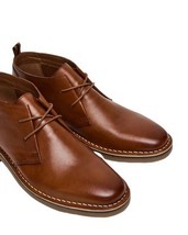 Men's Steve Madden Chuka Comfort Boot Soft Leather Lace up Harros Tan image 4